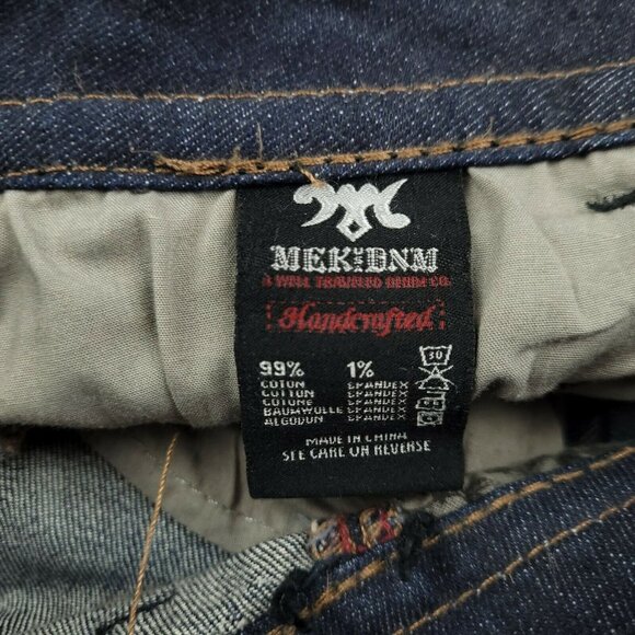 MEK DNM By Moscow Cigarette Bootcut Jeans Dark Wash Size 28x34 EUC - Picture 8 of 11